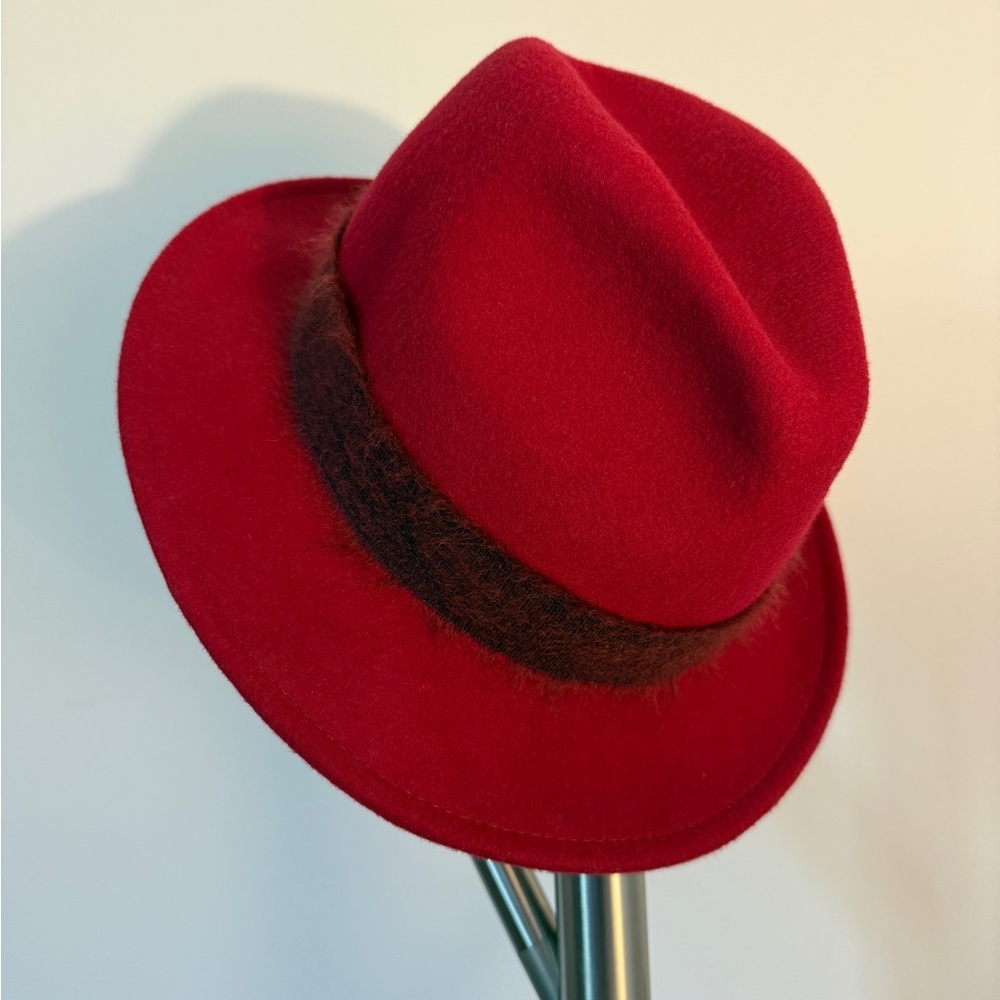 Paul Smith Red Fedora Women's Hat size SML